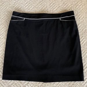 Lane Bryant plus  black skirt with white piping